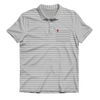 UGA Block G Charcoal & White Heathered Loblolly Pocket Polo