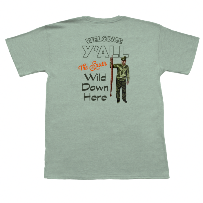 Wild Down Here Short Sleeve Pocket Tee