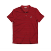 YOUTH UGA Standing Dawg Red & Black Beech Stripe Polo