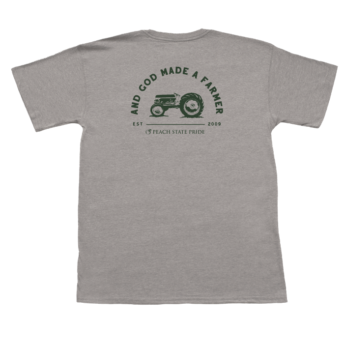 YOUTH - And God Made A Farmer Short Sleeve Tee