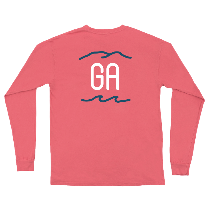 YOUTH Georgia Mountains & Oceans Long Sleeve Tee