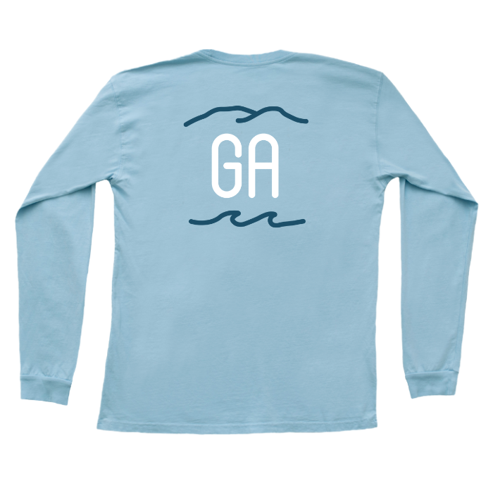 YOUTH Georgia Mountains & Oceans Long Sleeve Tee