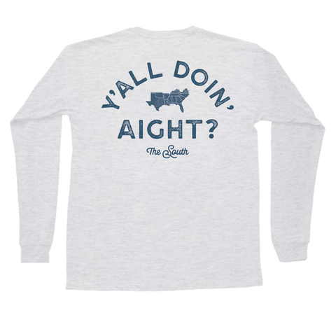 Georgia Script Patch Long Sleeve Tee