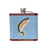 Smathers & Branson Needlepoint Trout Flask